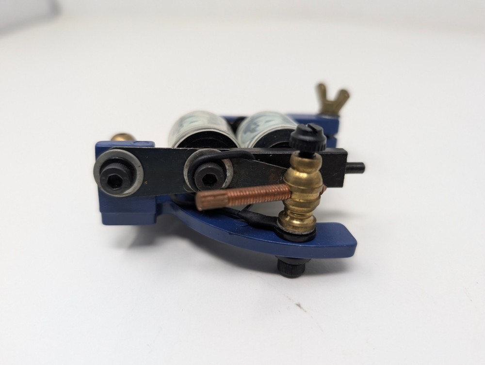 Dragonhawk DH Tattoo Machine Blue Custom 100 Bill Coils (L5)