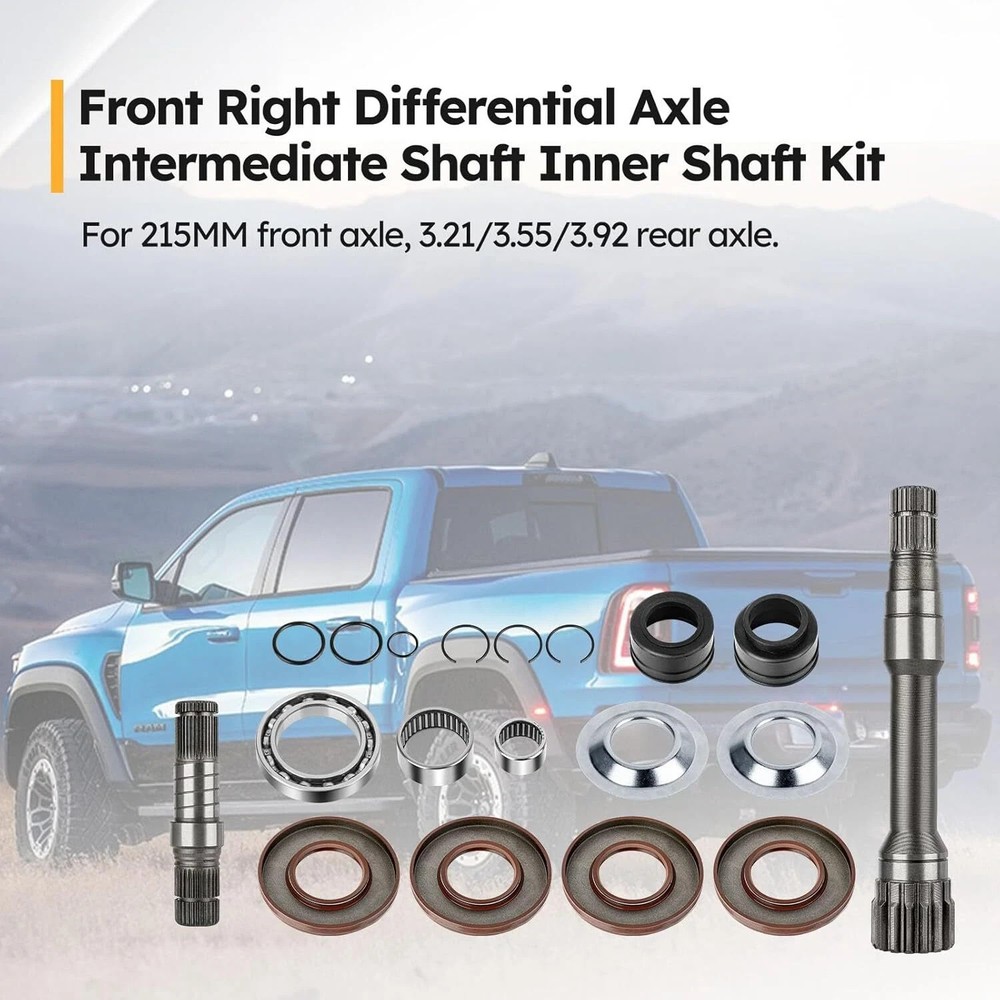 68257420AF Front Right Differential Axle Intermediate Shaft Kit Replacement for