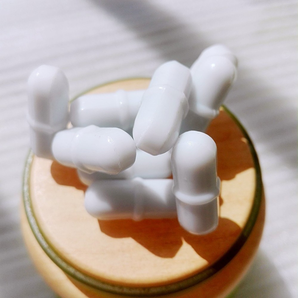 Laboratory Magnetic Stir Bars PTFE Stirrer Mixer White