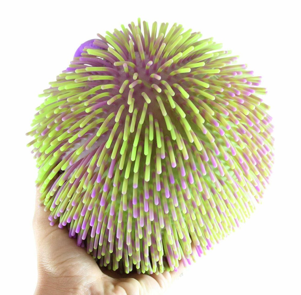 9 Inch Thick Squishy Puffer Ball - Tie-Dye Green
