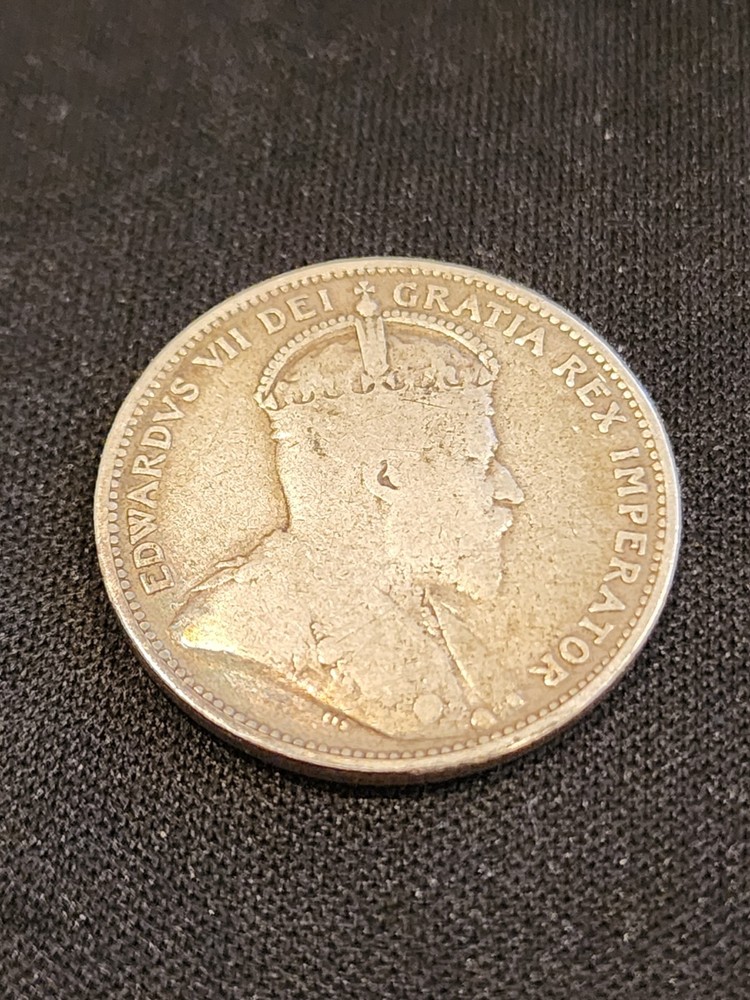 1908 Canada 25 Cents Silver Coin