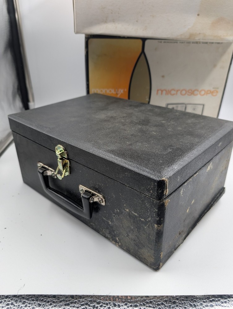 Vintage Monolux Microscope 900x With Case