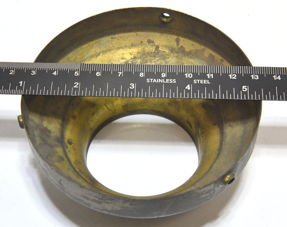 VINTAGE BRASS LIGHT CANOPY COLLAR