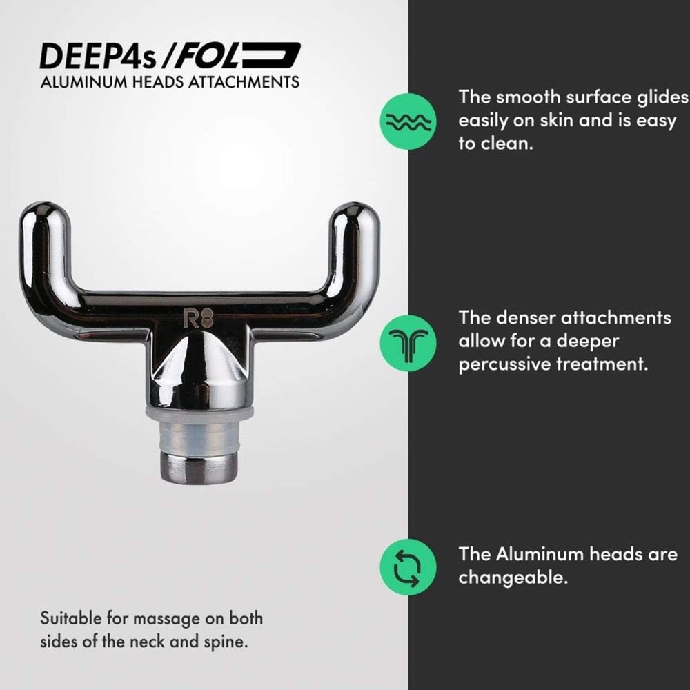 REATHLETE Aluminum Head Attachments, 3 Pack- Bullet, Fork and Flat