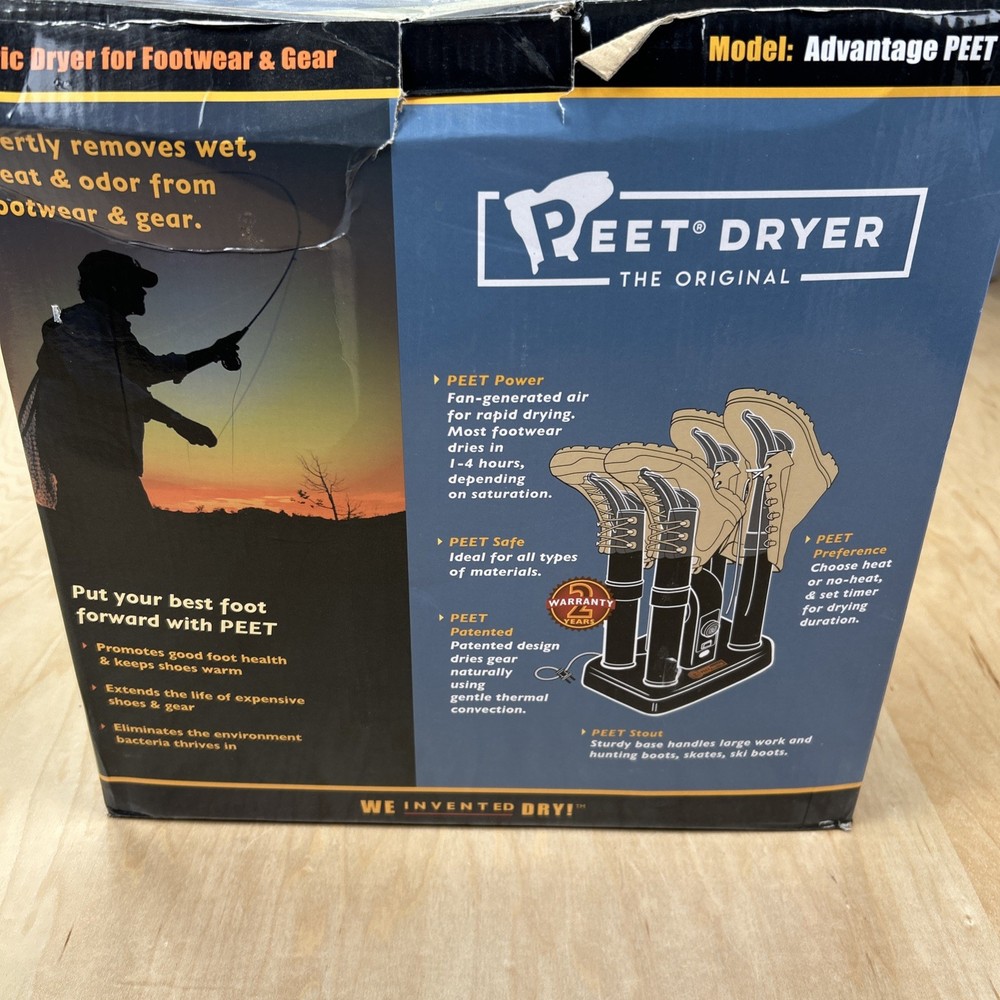 PEET Advantage Plus Boot Dryer Heated Shoe Glove Dryer 4 Boot Fast Drying Work