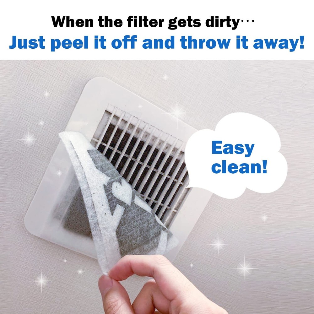 Easy Apply Dust Filter for Ventilation Fan, Peel & Stick, Self-Adhesive, , Ma...