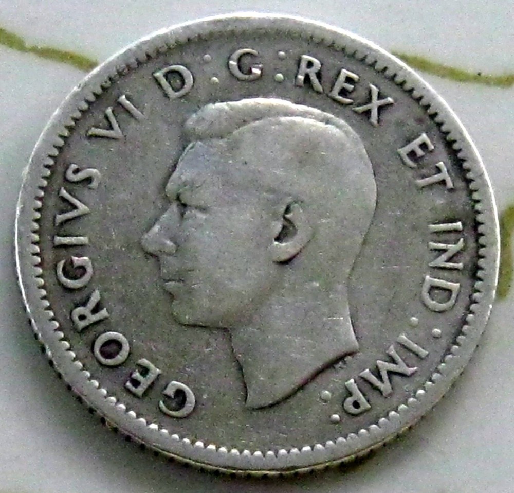 COIN CANADA 10C 1942 VF SILVER "C"