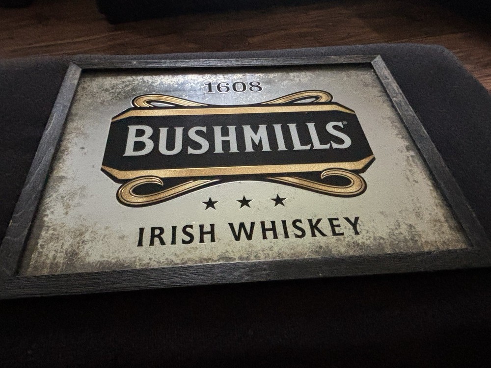 1608 Bush Mills, Irish Whiskey Bar Mirror
