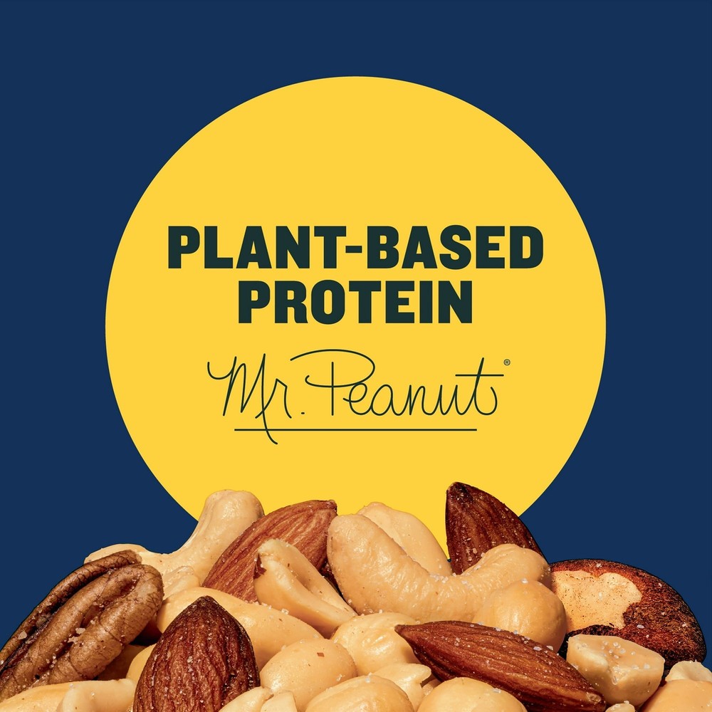PLANTERS Salted Mixed Nuts, Party Snacks, Plant-Based Protein 10.3oz (12 Pack)