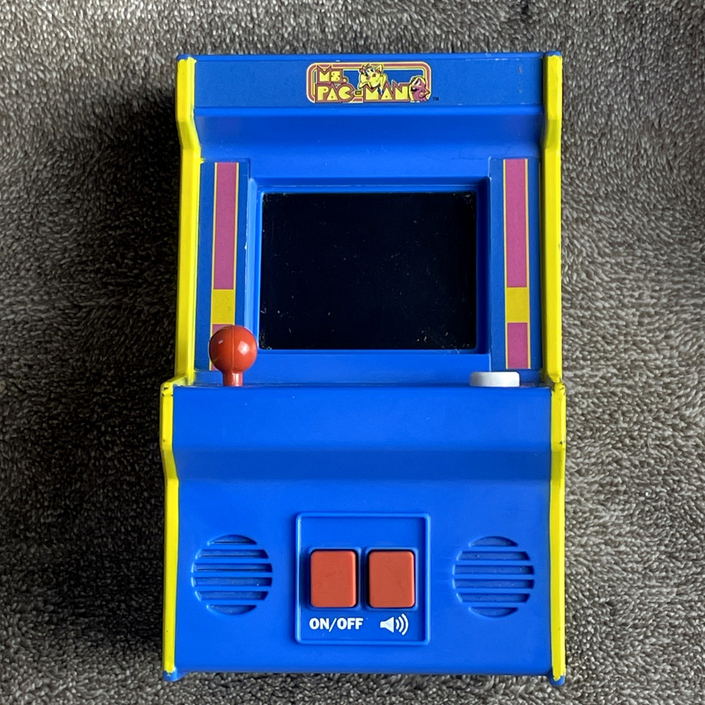 Ms. Pac-Man Arcade Mini Handheld Tabletop Game #09615 2018 Electronic -TESTED