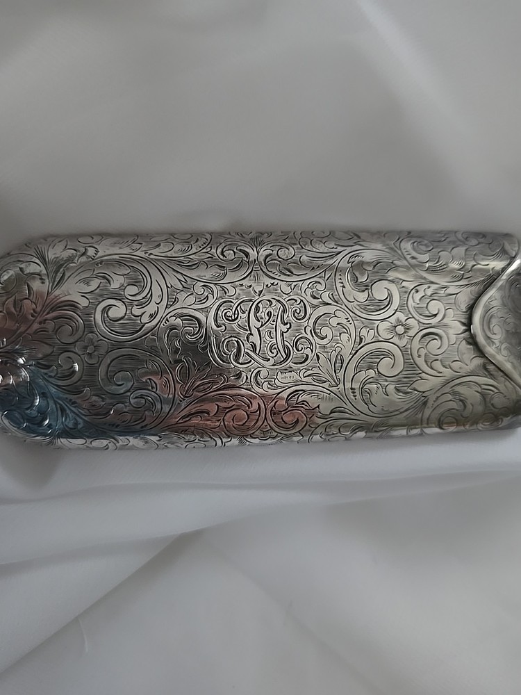 Antique McAuliffe & Hadley Sterling Silver Eyeglass Case