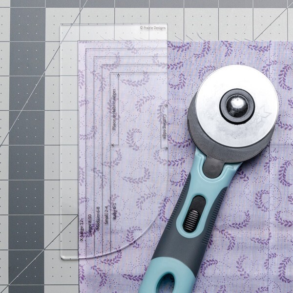 Pillowcase Dress Armhole Template