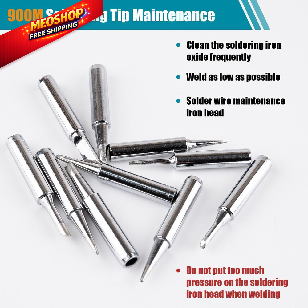 10 Pcs 900M Soldering Iron Tips, Replacement Compatible with...