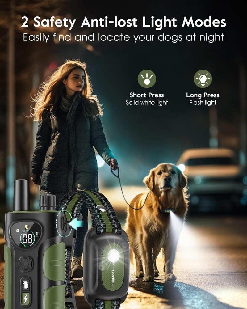 Dog Shock Collar,4200FT Dog Training Collar with Remote, Waterproof E-Collar ...