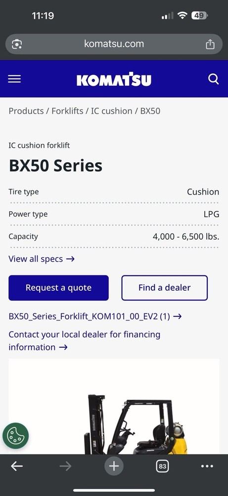 Kumatsu BX50 Series