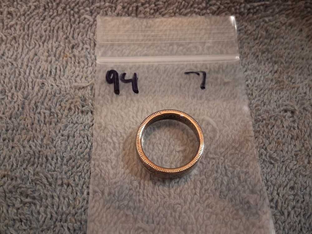 1994 Washington Quarters, coin ring, size 7