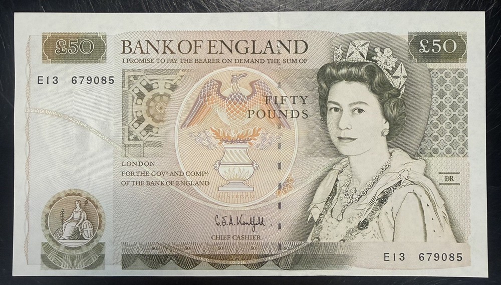 Old Fifty £50 Pound Note Uncirculated