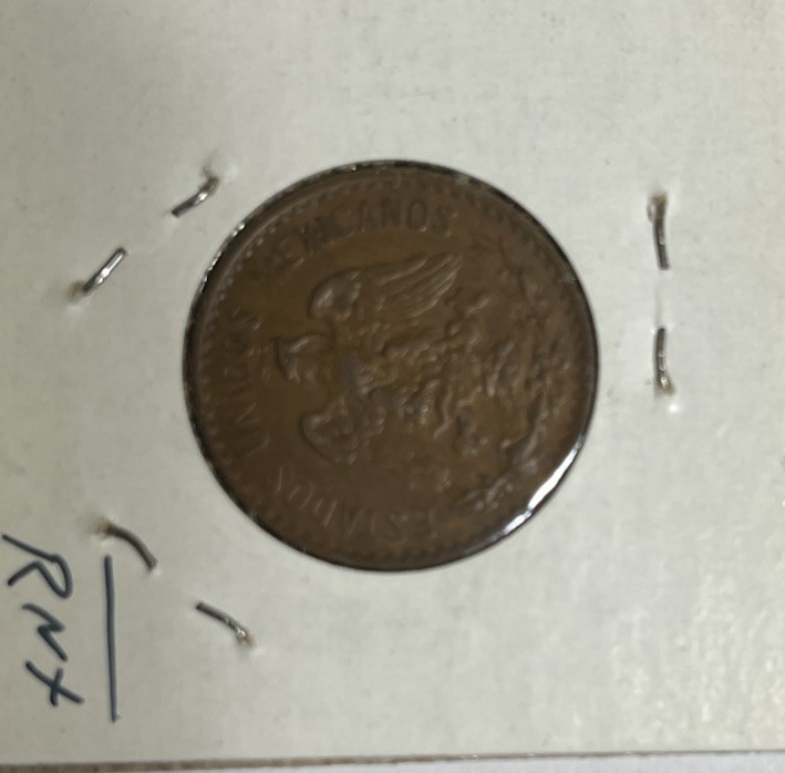 1925 Mexico 2 Centavos Glossy Brown Unc