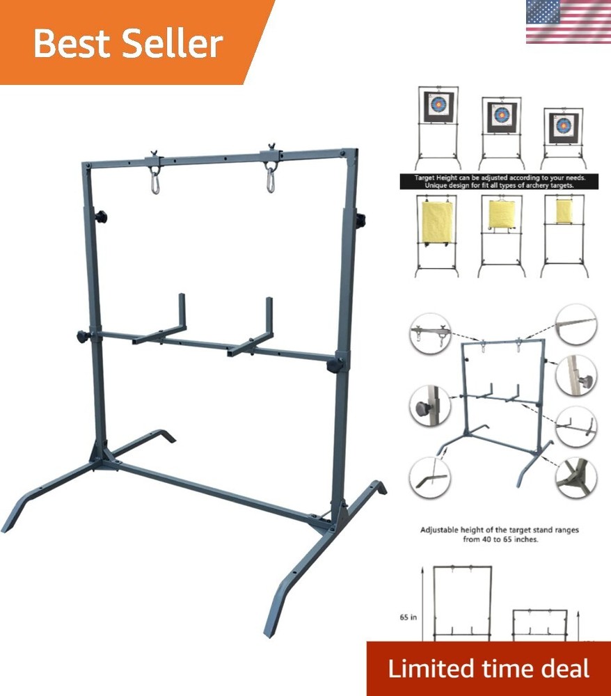 Larger Range Archery Target Stand - Adjustable, Stable, and Lightweight Design