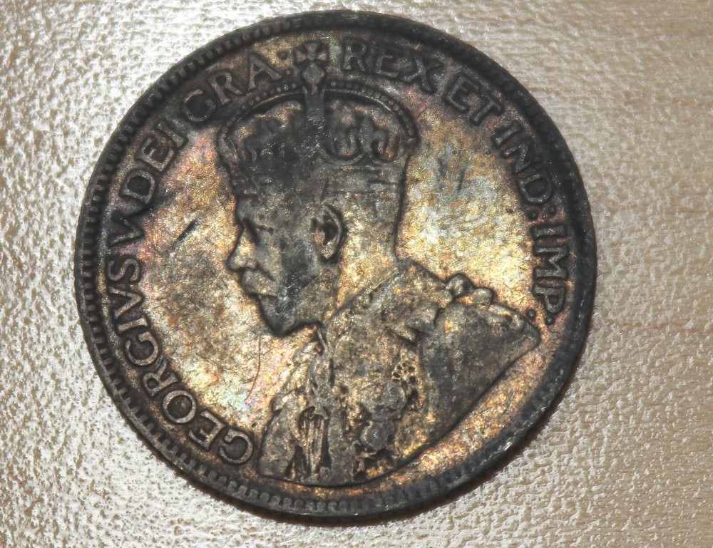 1929 Canada 25 Cents Silver