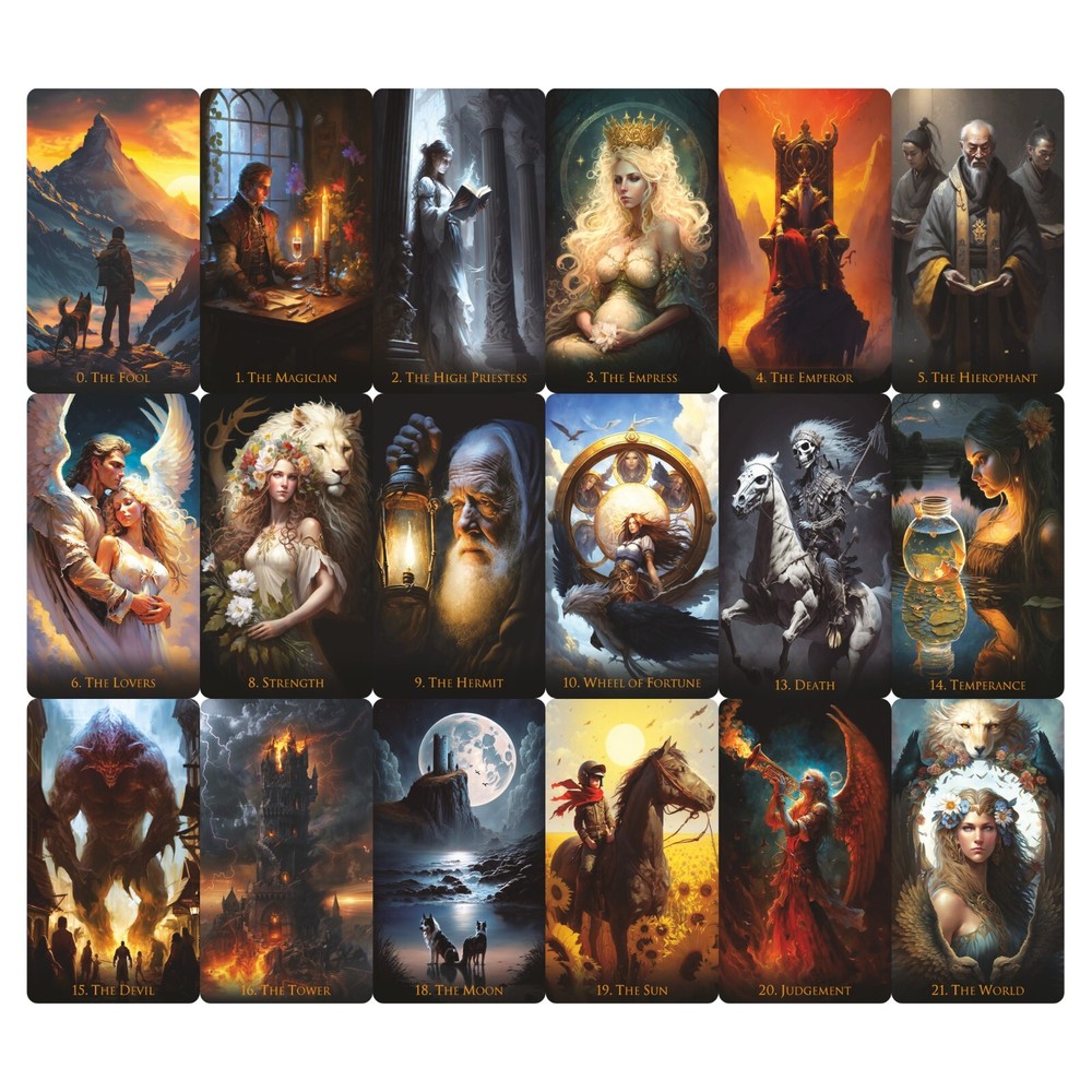 Weird World Tarot Second Edition, 78 Cards Tarot Deck