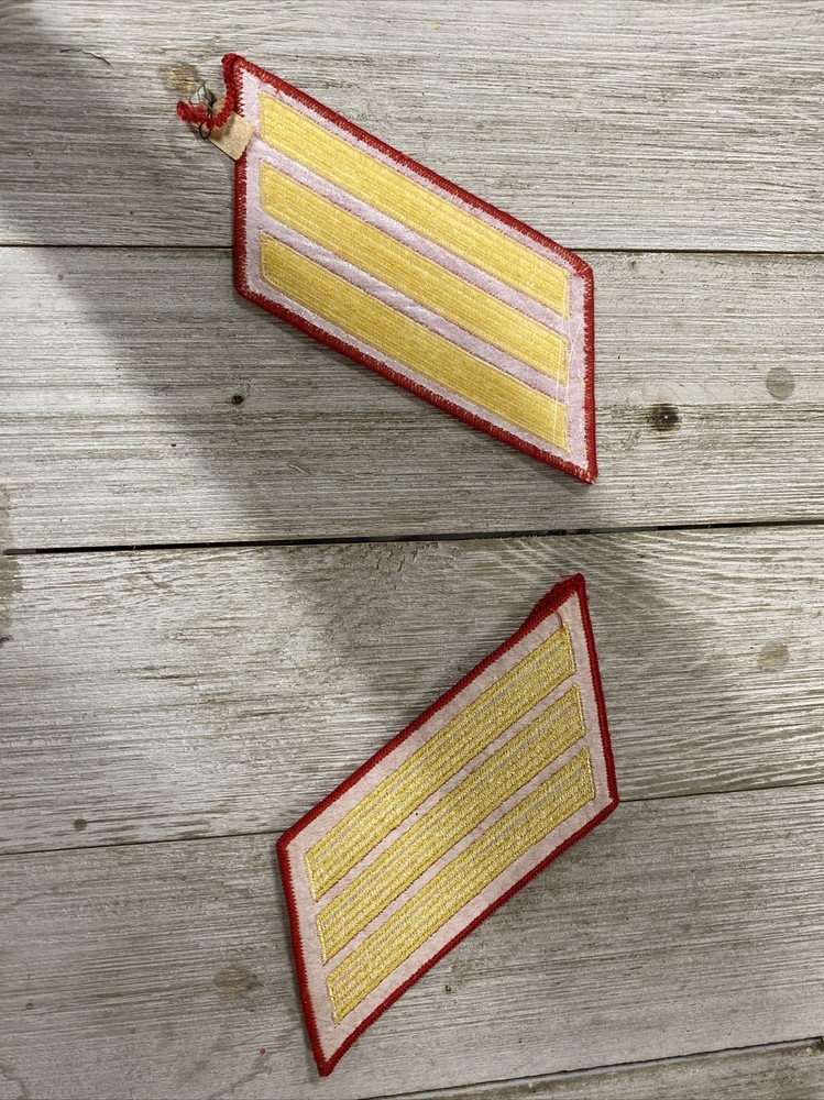 USMC Three Service Stripe Patch x 2 Dress Blues