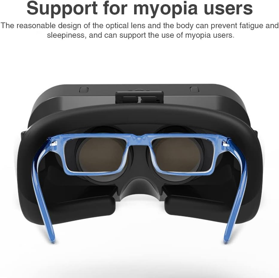 VR Headset 3D VR Glasses Universal Virtual Reality Goggles Support 360°...