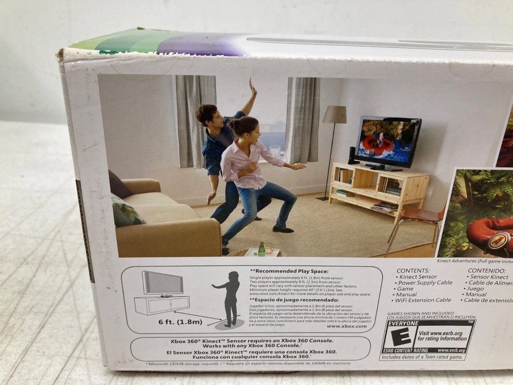 Xbox 360 Kinect Sensor complete with box.