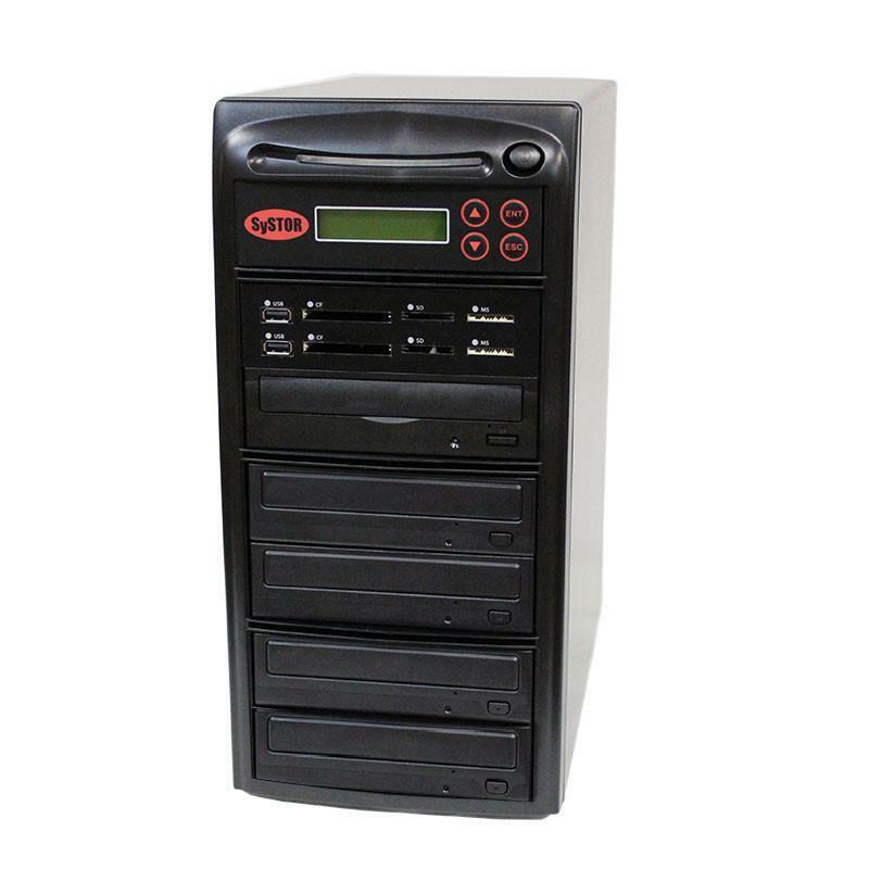 Systor Multi Media PLUS - Flash USB SD CF Backup to 4 CD DVD Disc Duplicator