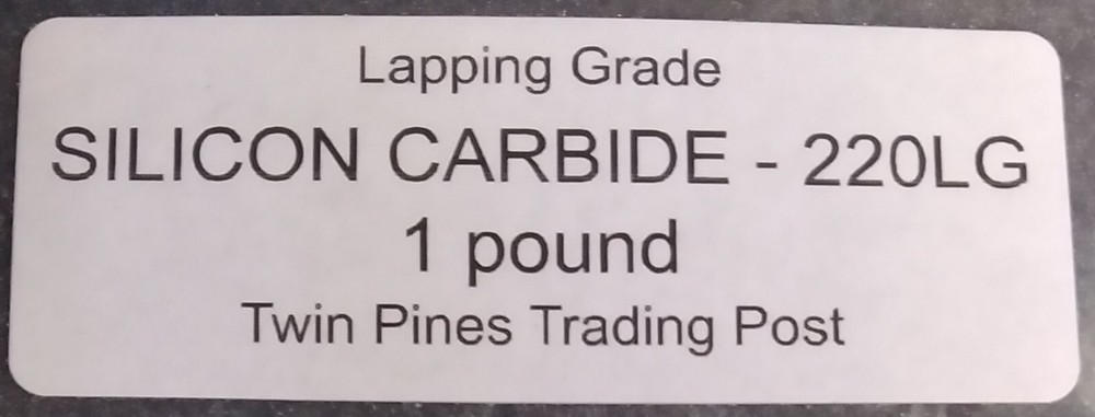 Silicon Carbide Abrasive 220 Grit Lapping Grade - 2 Pounds
