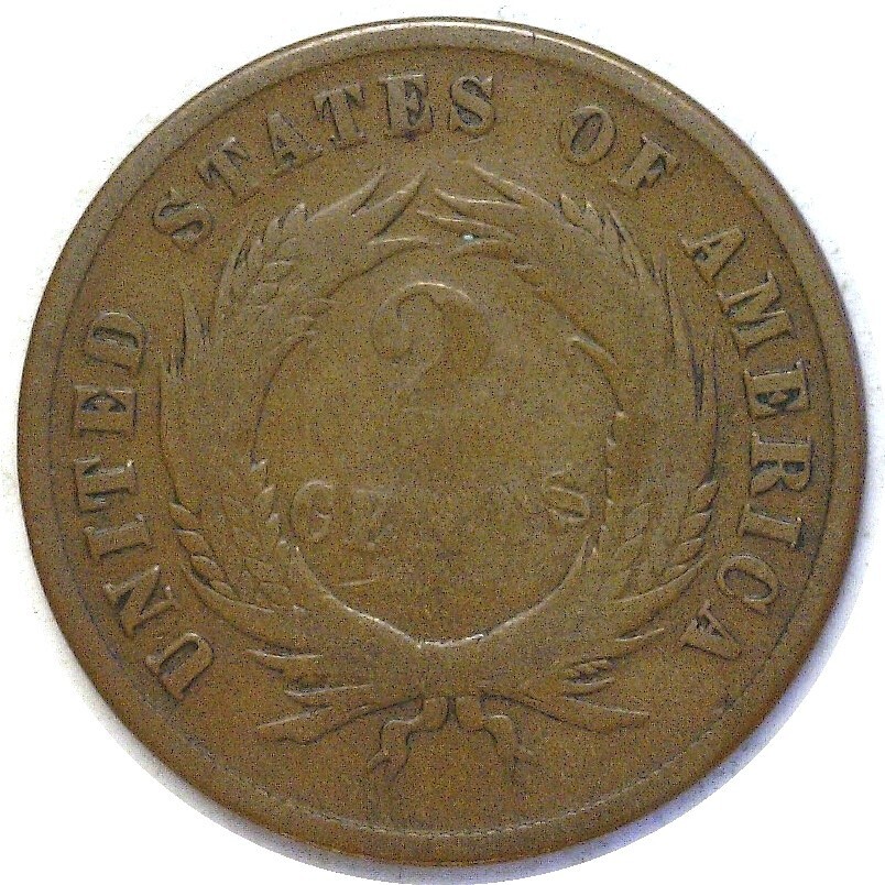 1868 2C Two-Cent Piece Good