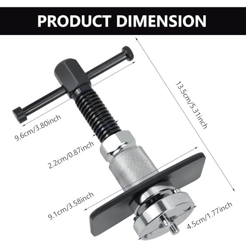 Brake Piston Wind Back Tool 3pcs Brake Caliper Rewind Tool for Replacement of