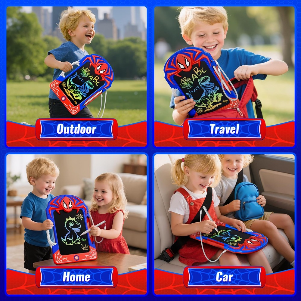 Cool LCD Writing Tablet with Web Stylus & Web Grip–Fun Doodle Board for Kids,...