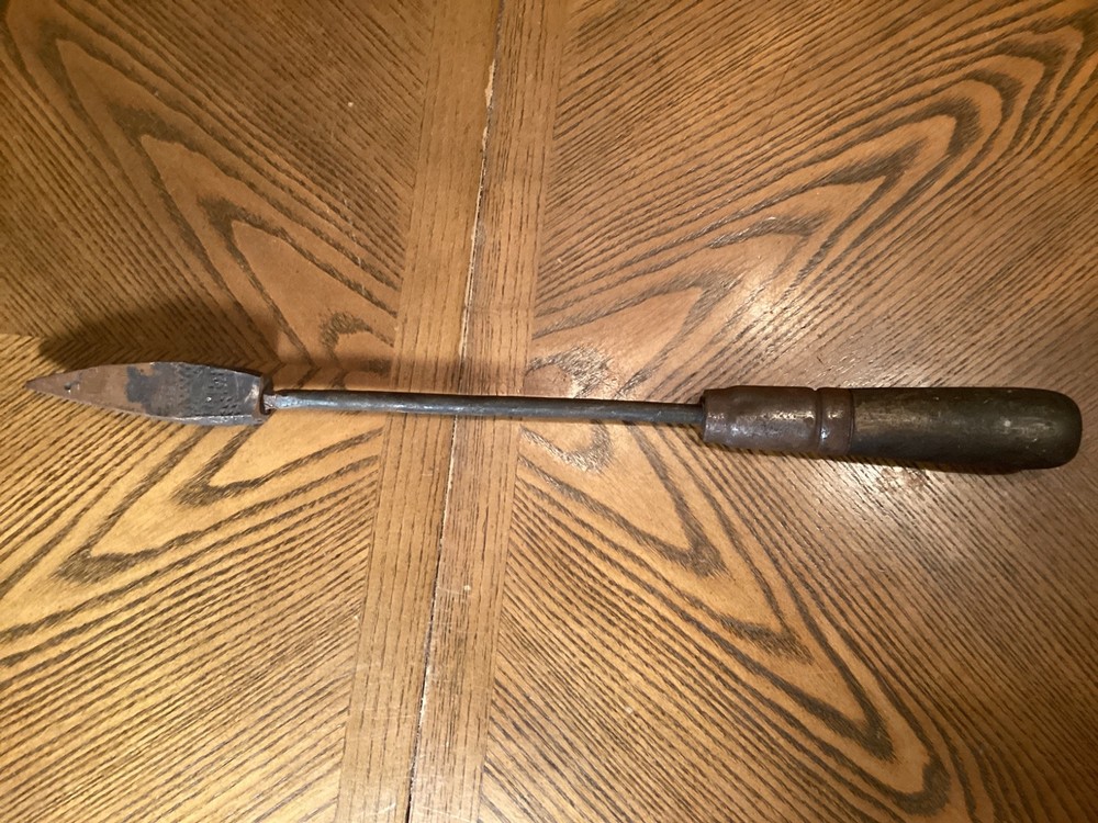 Vtg Blacksmith Primitive Copper Soldering Iron 19" E3