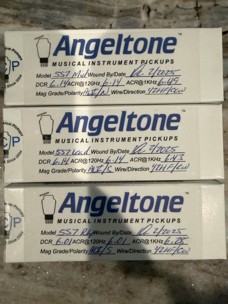 Angeltone Single Coil pickup compete set