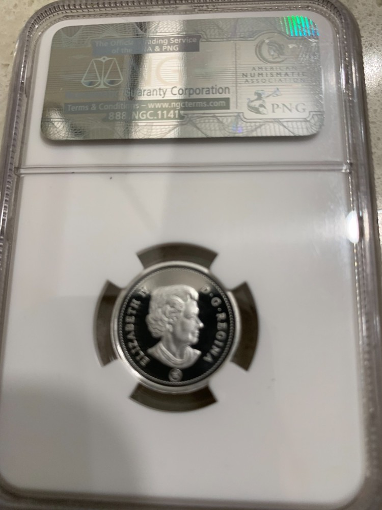 2012 CANADA SILVER CENT NGC PF69 UC PROOF FIRST & LAST YEAR ISSUE GILTED MAPLE