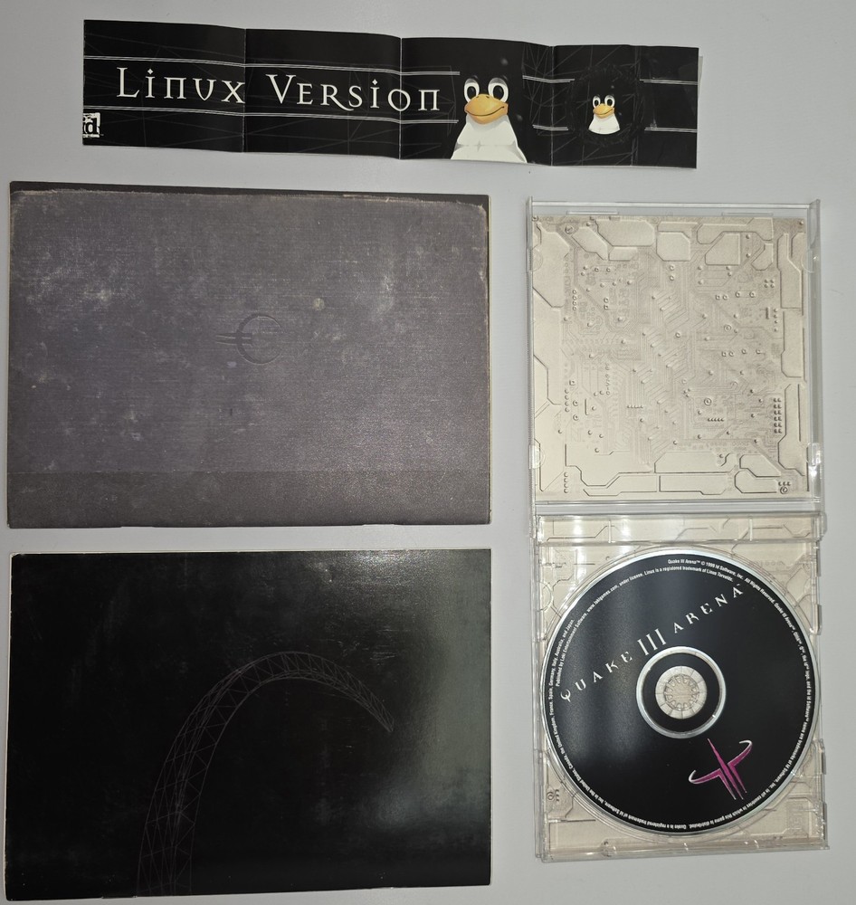 1999 Quake 3 III Arena PC CD-ROM Rare Linux Version