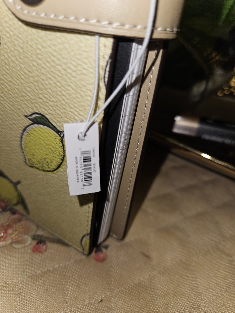 COACH Notebook Lemon Print Garden Glade/Multi NWT 🍋🍋🍋🍋🍋