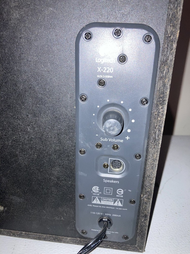 Logitech X-220 Subwoofer Only for PC Computer Speakers System Stereo