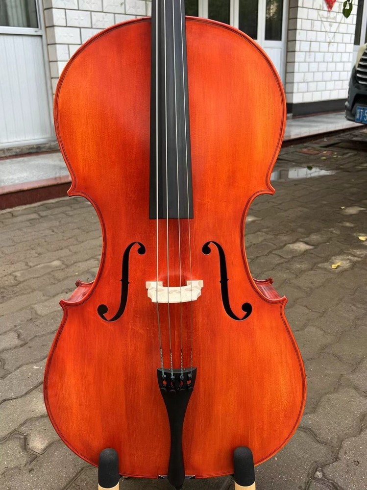 Stradivari model solid wood Cello 4/4,with hard case, Strong Deep Sound #15938