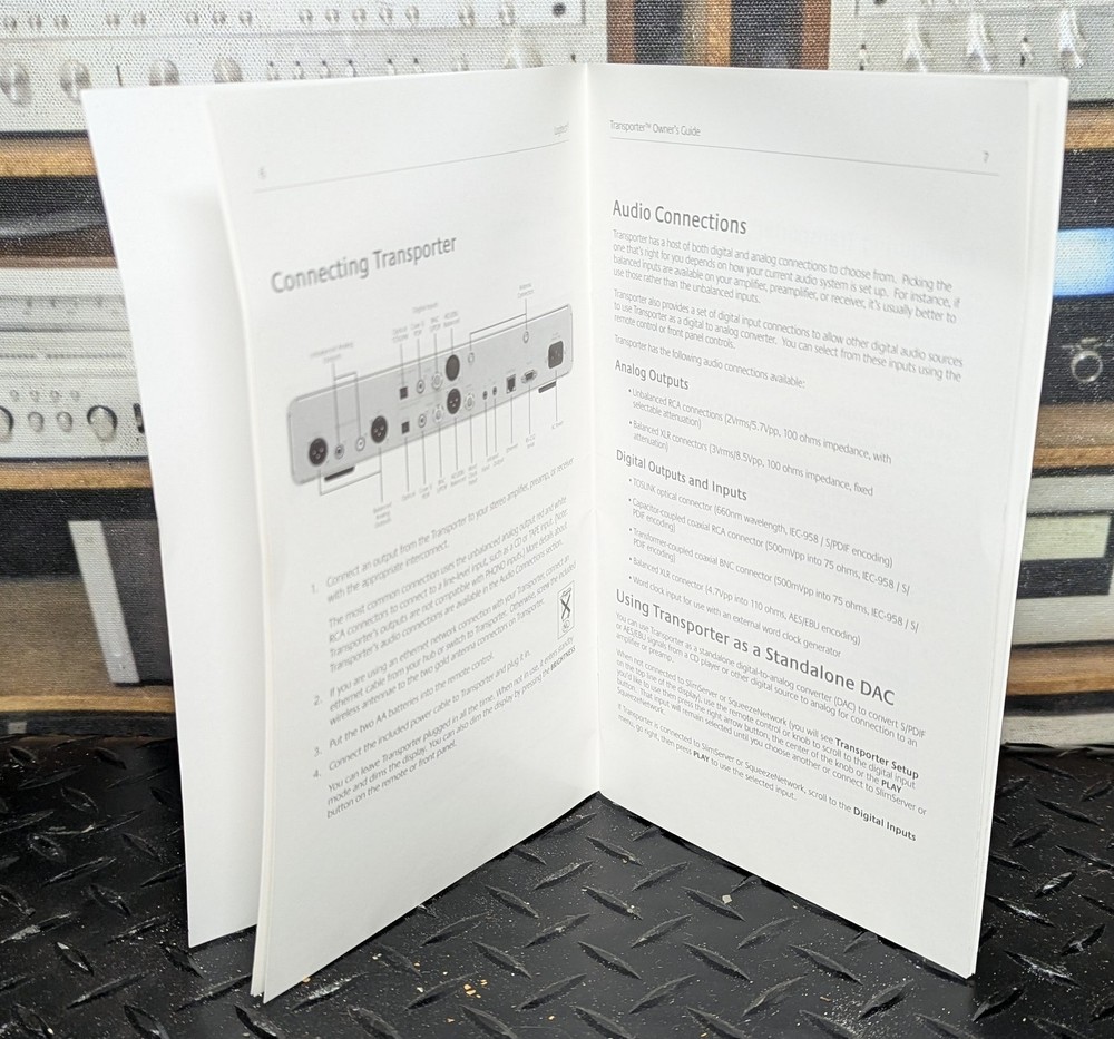 Original Logitech transporter owners guide