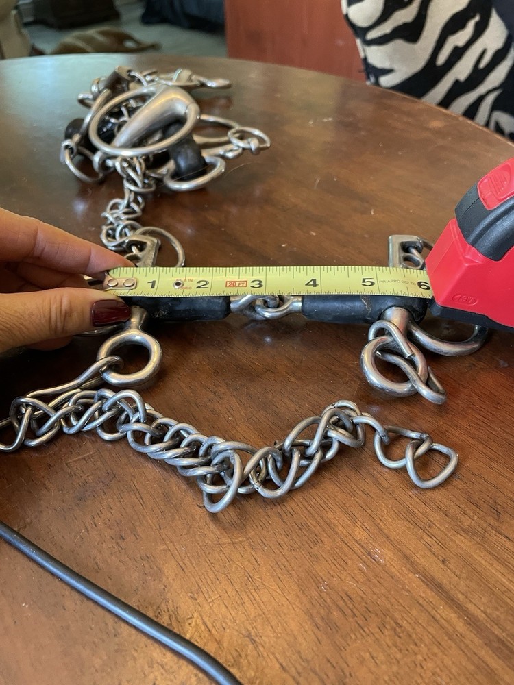 Broken Rubber Pelham 6” With 4” Shank