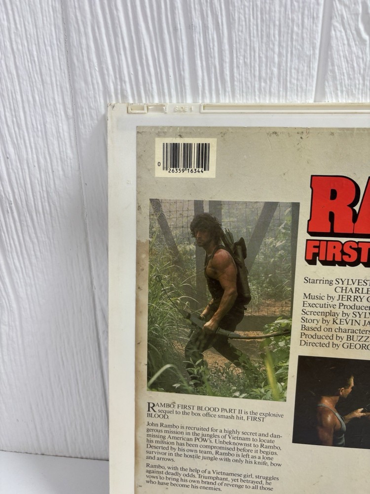 Rambo First Blood Part II (1985) CED Videodisc Untested