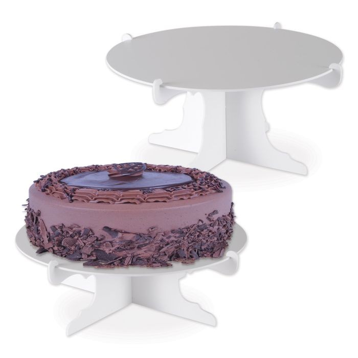 Beistle Cardboard 6"x12½" Cake Stands White
