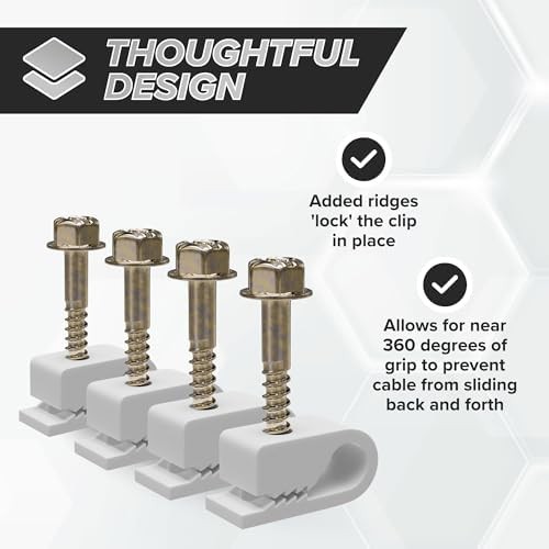 Single Coaxial Cable Clips Cat6
