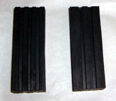1963 Corvette Body Mount Block Rectangular Rubber Pair