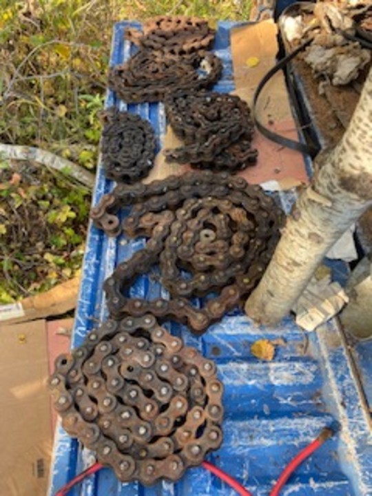 LARGE COTTERED PIN ROLLER CHAIN #100 and #120