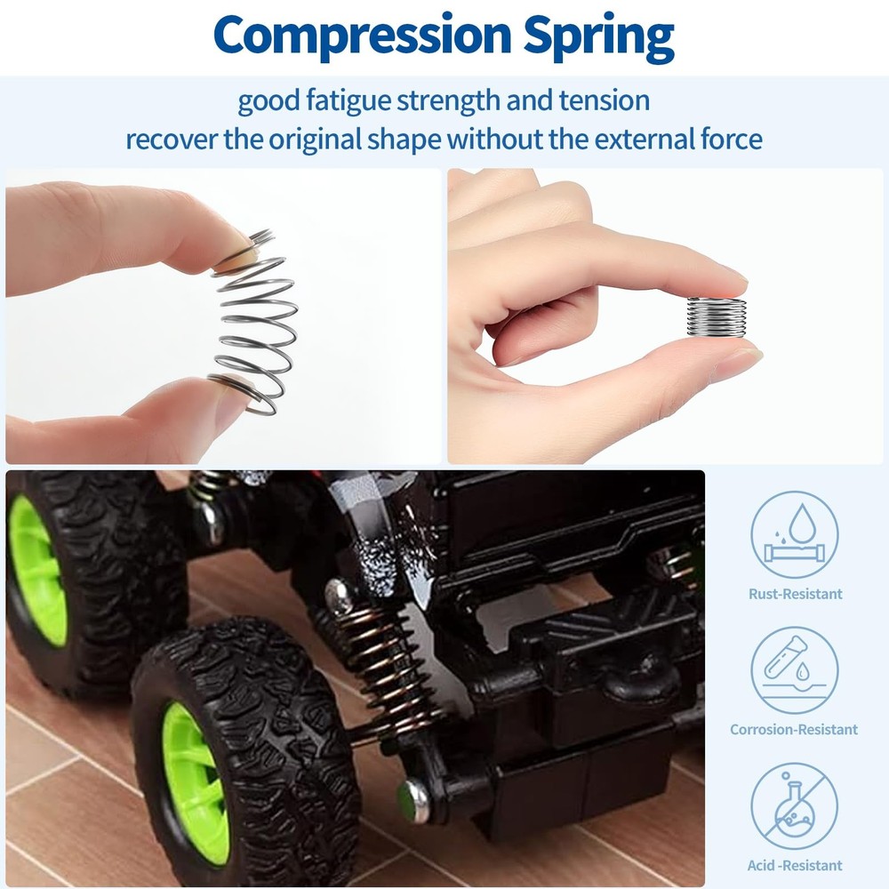 Waltool 115Pcs 21 Sizes Torsional Springs and Mini Compression Spring...