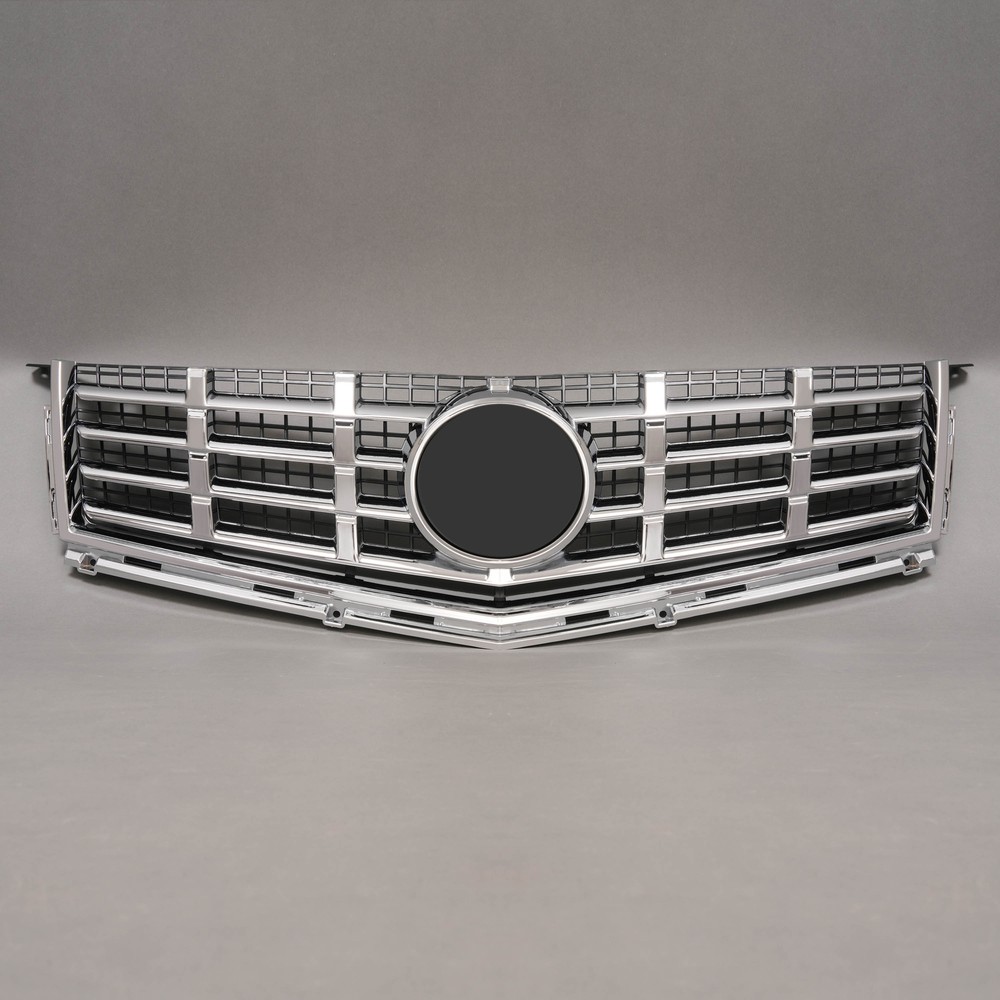 For Cadillac SRX 2013-2016 Front Bumper Upper Grille Chrome Trim Mesh Style