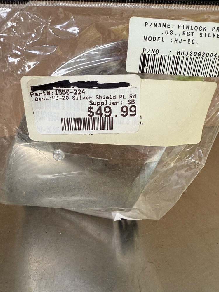 New HJC Model HJ-20 Sliver Shield